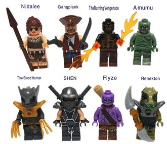 Набор героев аналог Lego League of legends